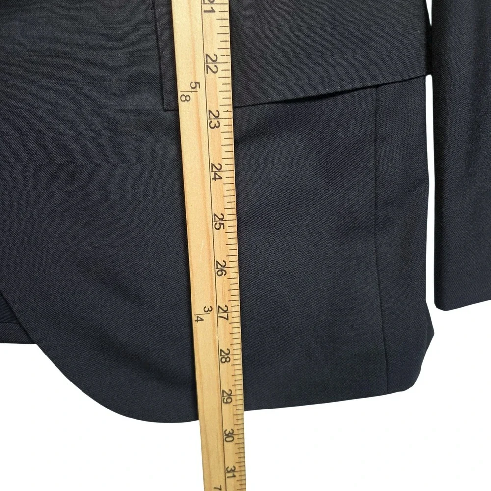 J.Crew Ludlow Loro Piana Super 120s Wool Blazer Jacket Coat Mens 36S Dark Navy